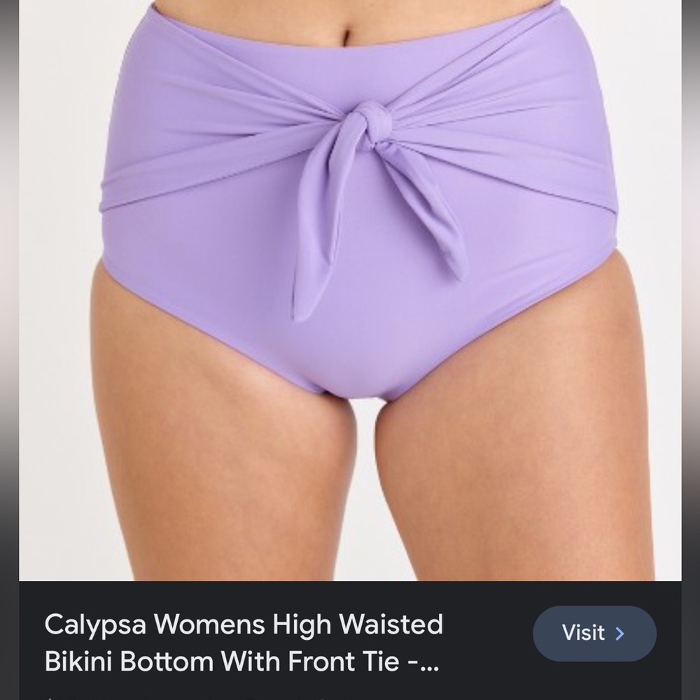NWT Calypsa women’s high waisted swim bottoms